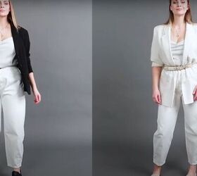 how to style white clothing to appear tall and slim, Look tall in white clothing