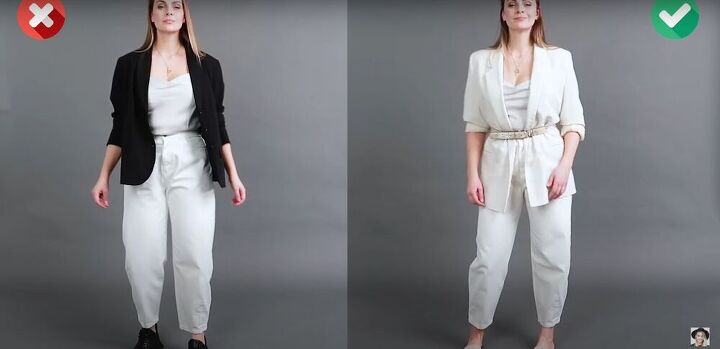how to style white clothing to appear tall and slim, Look tall in white clothing