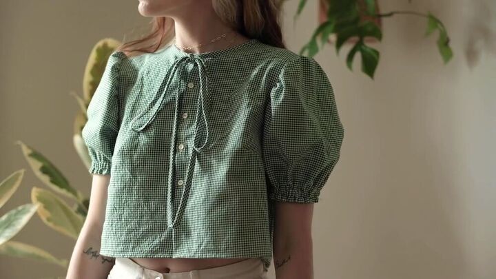 make a fab button front top with this free pattern