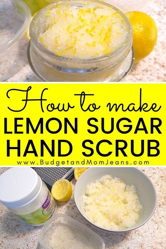 lemon sugar scrub tutorial hand exfoliant for diy manicure