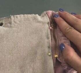 two tone diy jean skirt, Simple DIY jean skirt
