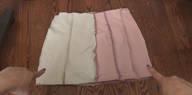 two tone diy jean skirt, DIY jean skirt tutorial