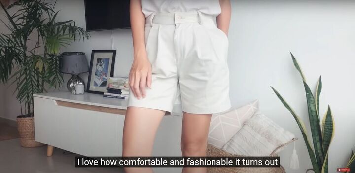 thrift flip diy shorts and skirt from mens pants