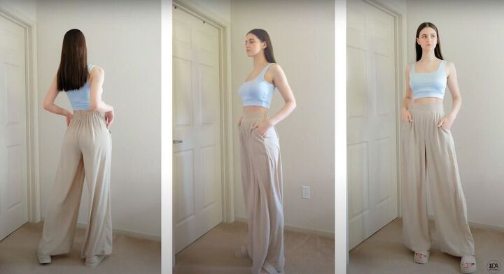 make wide leg pants for the summer, wide leg pants sewing tutorial