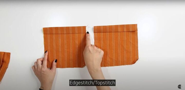 easy pomona pants sew along tutorial, Topstitching bottom edge