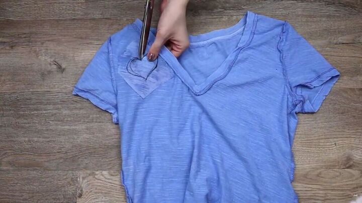 learn how to make the perfect diy cut t shirt, Simple DIY cut t shirt
