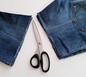 Cut a pair of old jeans into something that'll keep your feet dry and stylish on those rainy days