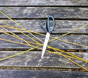 She searched for 5 sticks in her backyard to make this gorgeous idea