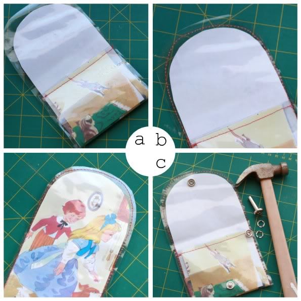 how to make a vintage storybook coin purse