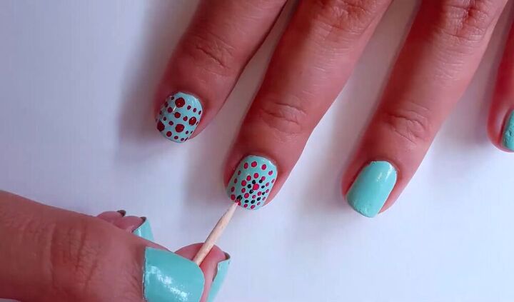 toothpick nail art for beginners, DIY toothpick nail art