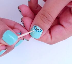 DIY At-Home Nail Art Using A Toothpick & Pin