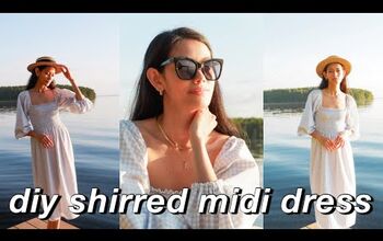 Make This Stunning Shirred Midi Dress Without a Pattern!