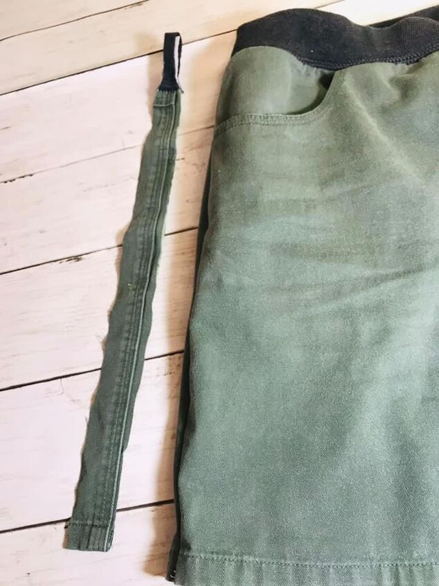 replacing a denim waistband with elastic