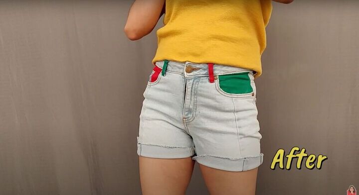 get creative painted jacket shorts and jeans