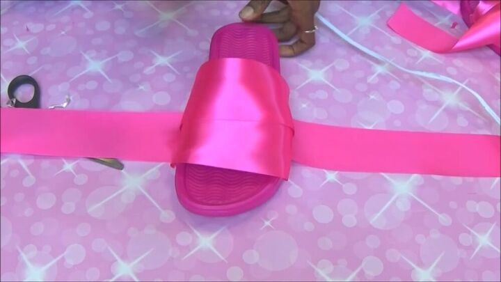 rihanna inspired satin bow slides, DIY Rihanna Fenty Puma slides