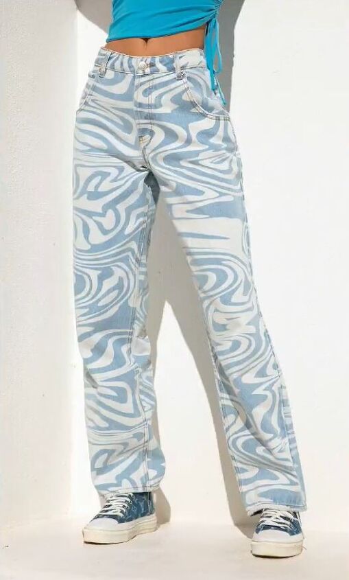 groovy bleach jeans and funky picture pants, Easy DIY pants