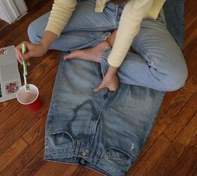 groovy bleach jeans and funky picture pants, Make DIY pants