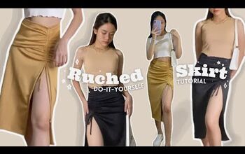 Make a Sexy Ruched Skirt Without a Pattern!