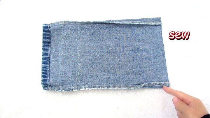 can you tell this diy denim bag was made from jeans, DIY denim bag from old jeans