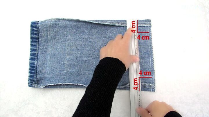 can you tell this diy denim bag was made from jeans, Make a DIY denim bag