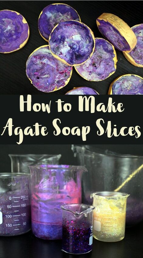 diy agate slice soaps that anyone can make