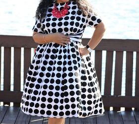 diy retro polka dot dress using butterick 6318