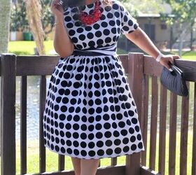 diy retro polka dot dress using butterick 6318