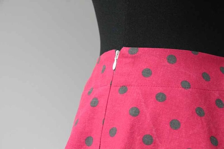 how to sew women s high low skirt lace, HOW TO SEW A SKIRT FINISHING TOUCHES