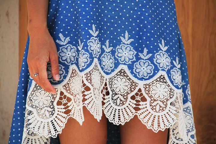 how to sew women s high low skirt lace, THE PATTERN FOR WOMEN S HIGH LOW SKIRT LACE