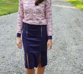 how to sew pencil skirt to the city classic version woven fabrics