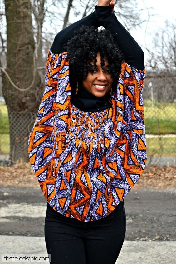 diy blouse using ankara and lace fabrics mccall s 6962 pattern hack