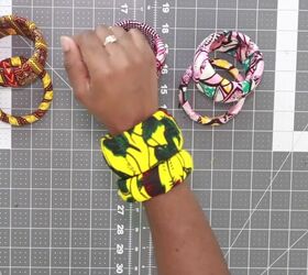 make a fabulous fabric covered bracelet for just 2