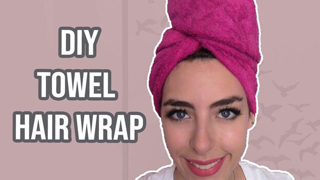 diy towel hair wrap, Make a hair towel wrap