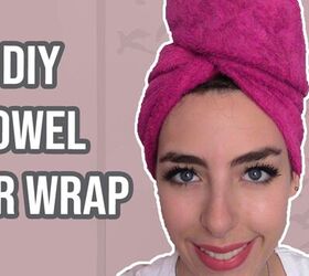 DIY Towel Hair Wrap Upstyle