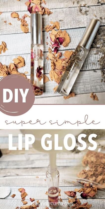 super simple diy clear lip gloss with natural ingredients