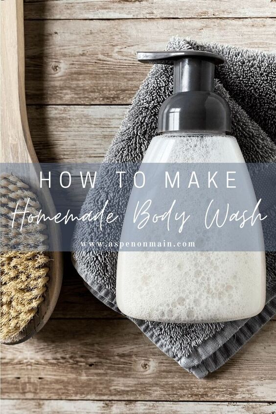 how to make homemade body wash
