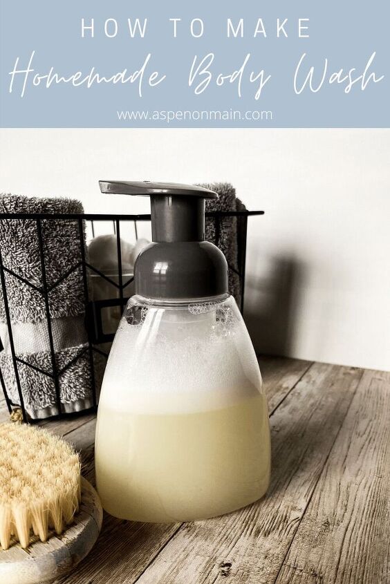 how to make homemade body wash