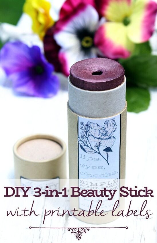 diy beauty stick for lips eyes cheeks vegan plant based makeup