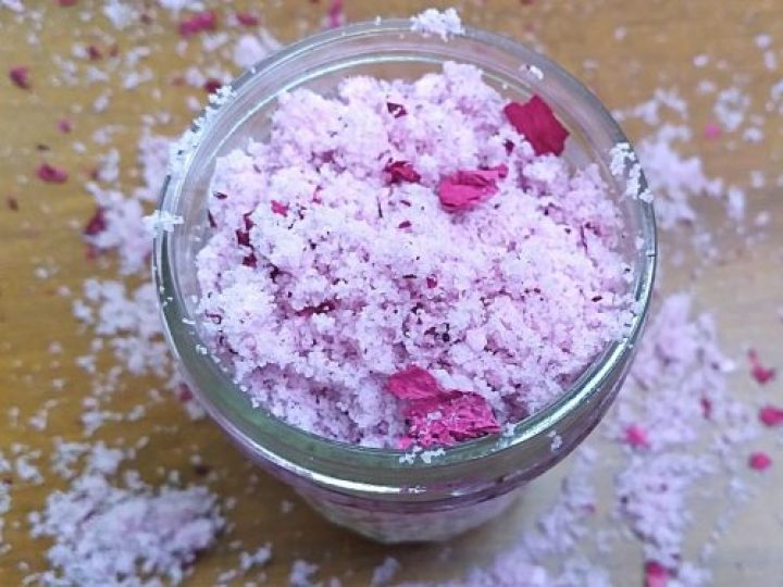 rose sugar scrub recipe luxury diy skin exfoliant