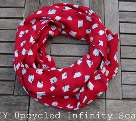 Infinity Scarf Tutorial- Upcycled Skirt