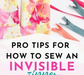 how to sew an invisible zipper easy fancy