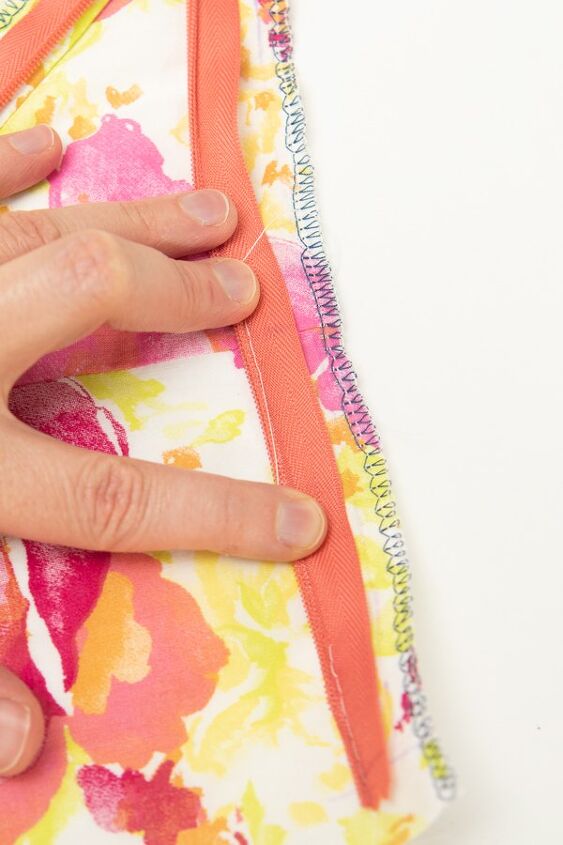 how to sew an invisible zipper easy fancy, basted at top and seam