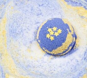 diy foaming bath bombs with shea butter aromatherapy bath bombs fo, Look how pretty the colours look when the bath bombs fizzes away in the tub and I wish you could smell how wonderfully fragrant these bath bombs are I used lavender neroli and vanilla essential oil to scent the bath bombs naturally