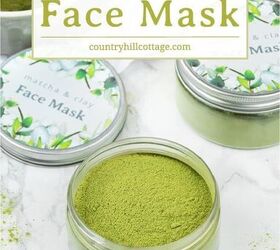 matcha green tea clay mask for glowing skin