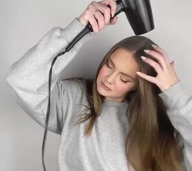 hair hack how to add volume to hair yes even really fine hair, Drying hair with a hairdryer