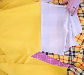 how to make a cropped rash guard with long sleeves, Sewing layers off fabric together