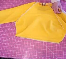 how to make a cropped rash guard with long sleeves, Sewing a cropped rash guard with long sleeves