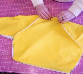 how to make a cropped rash guard with long sleeves, Rash guard tutorial
