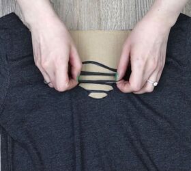 2 easy t shirt neckline cutting ideas to make intricate v necks, T shirt weaving instructions
