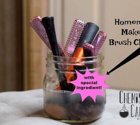 homemade makeup brush cleaner with special ingredient
